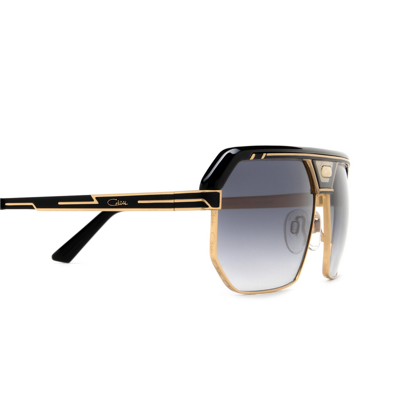 Cazal 676 Sunglasses 001 black - gold - 3/4