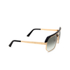 Cazal 676 Sunglasses 002 black - gold mat - product thumbnail 2/4