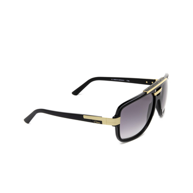 Cazal 8037 Sunglasses 001 black - gold - three-quarters view