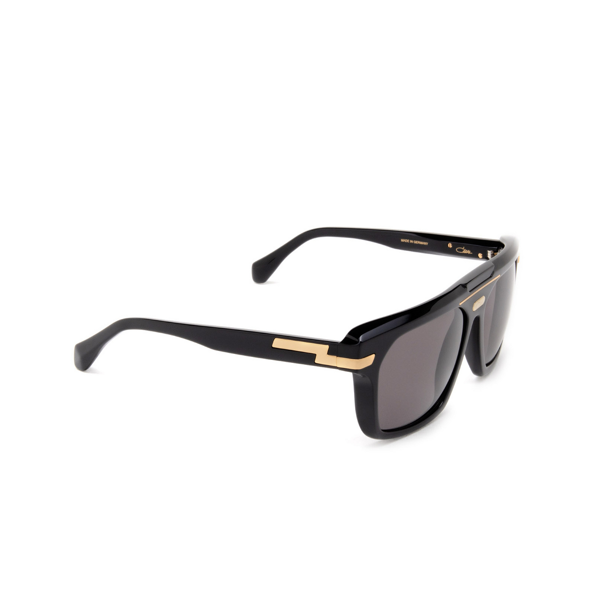 Cazal 8040 Sunglasses 001 Black - Gold - three-quarters view