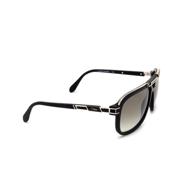 Cazal 8044 Sunglasses 002 black - silver mat - three-quarters view