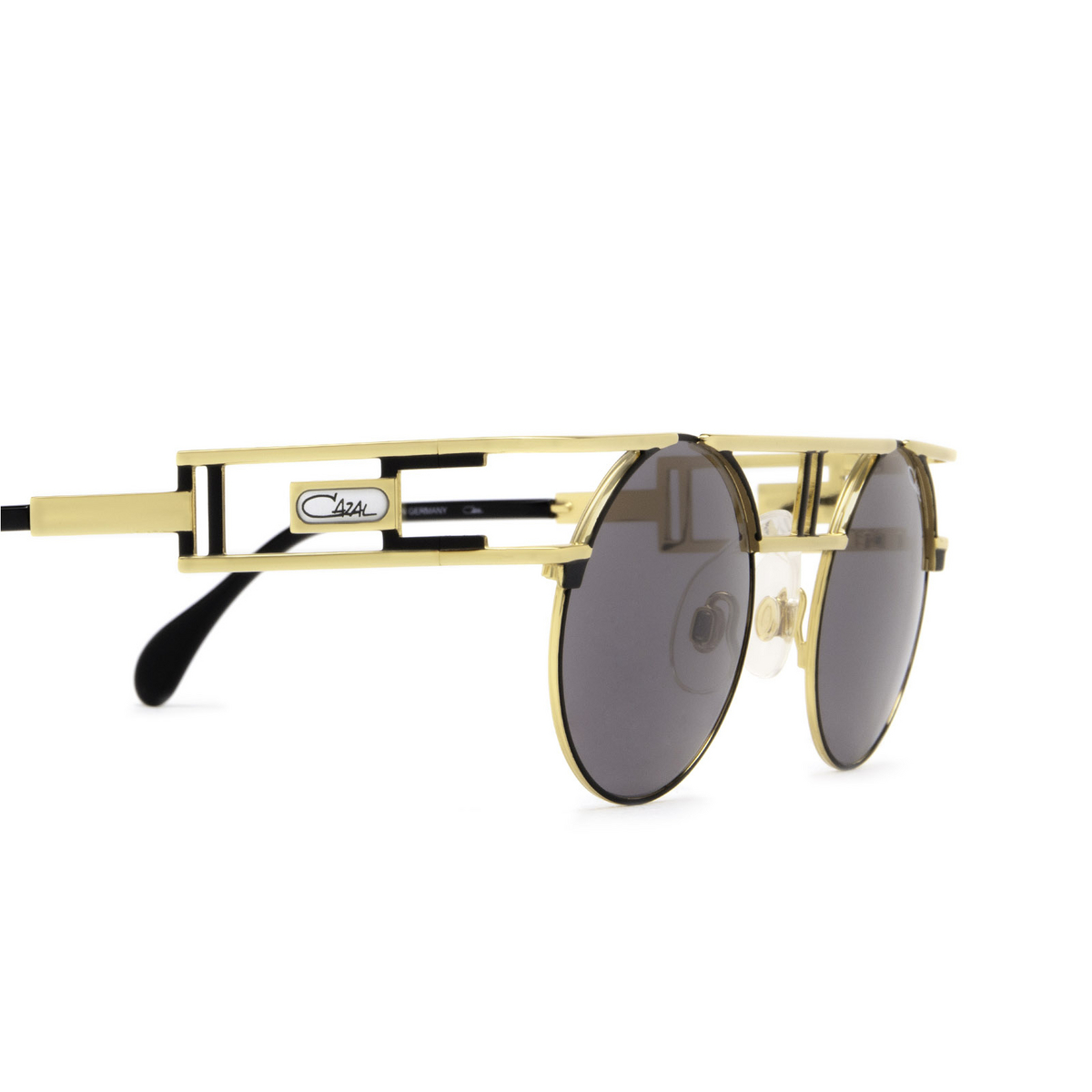 Cazal 958 Sunglasses 302 Black - Gold - three-quarters view