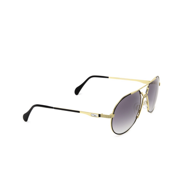 Cazal 968 Sunglasses 001 black - gold - three-quarters view