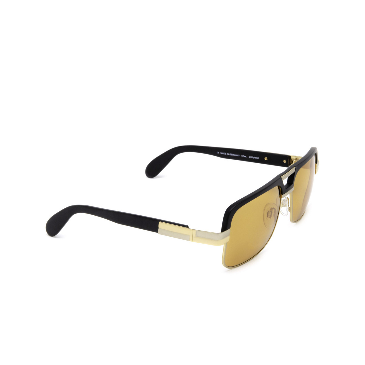 Cazal 993 Sunglasses 002 Black - Gold - three-quarters view