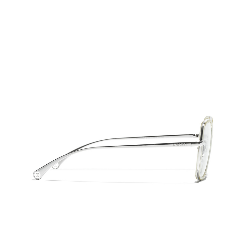 CHANEL square Eyeglasses C131B silver