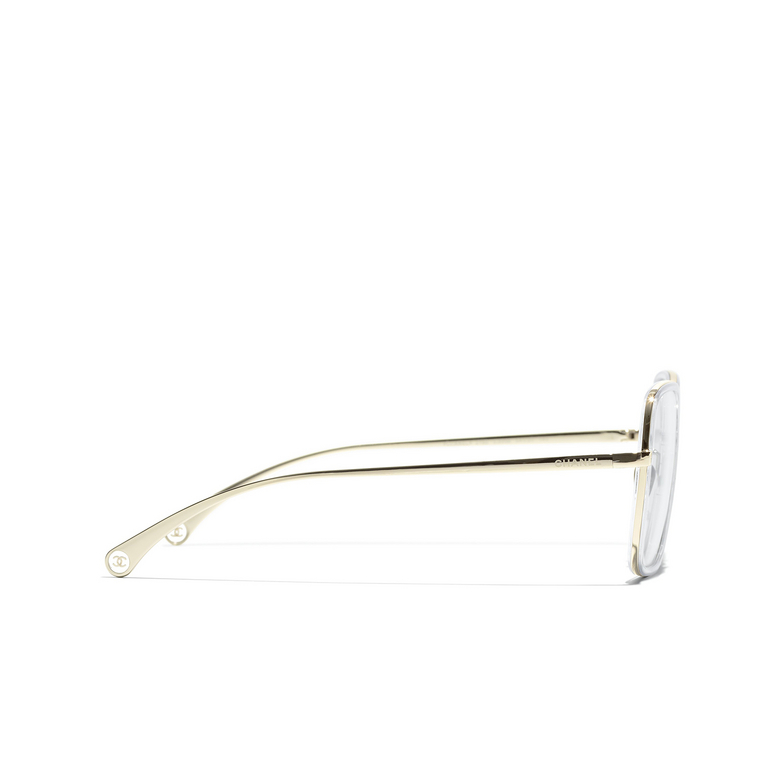 CHANEL square Eyeglasses C395B gold