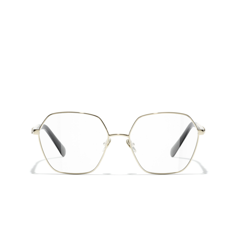 CHANEL round Eyeglasses C134 gold