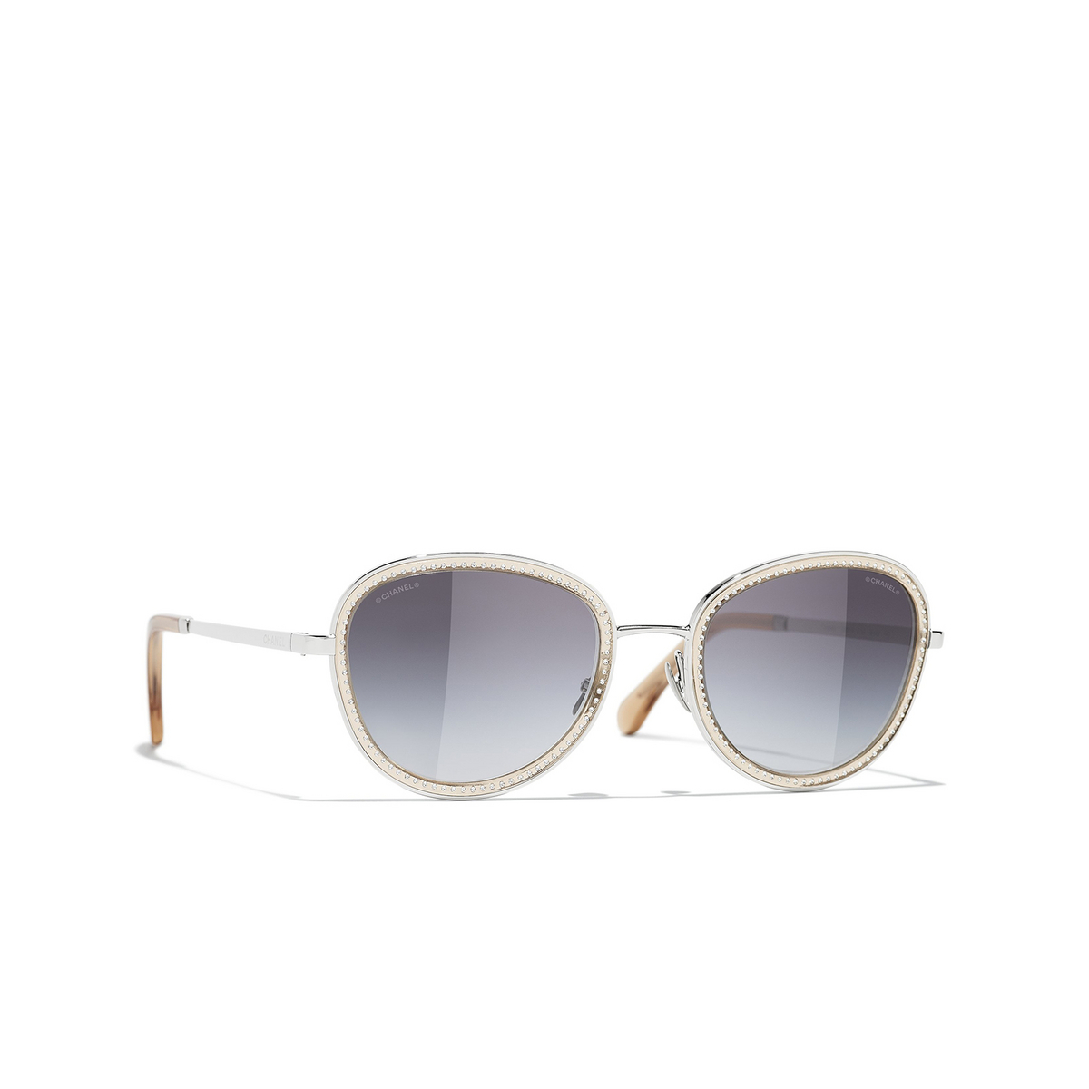 CHANEL pantos Sunglasses C475S6 Silver - three-quarters view
