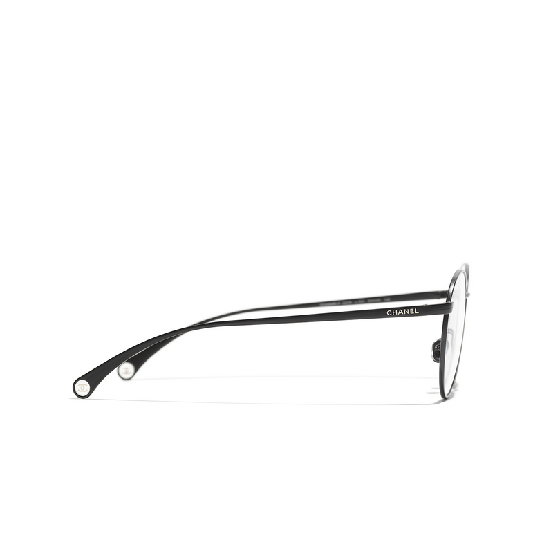 CHANEL oval Eyeglasses C101 black