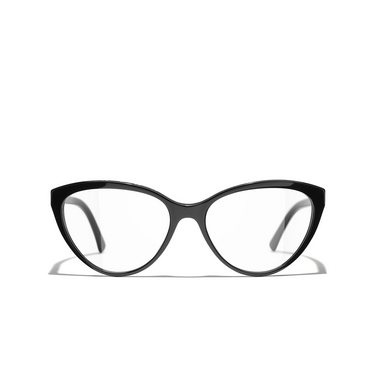 Gafas para graduar ojo de gato CHANEL C501 black - Vista delantera