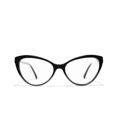 CHANEL cateye Eyeglasses C622 black - front view