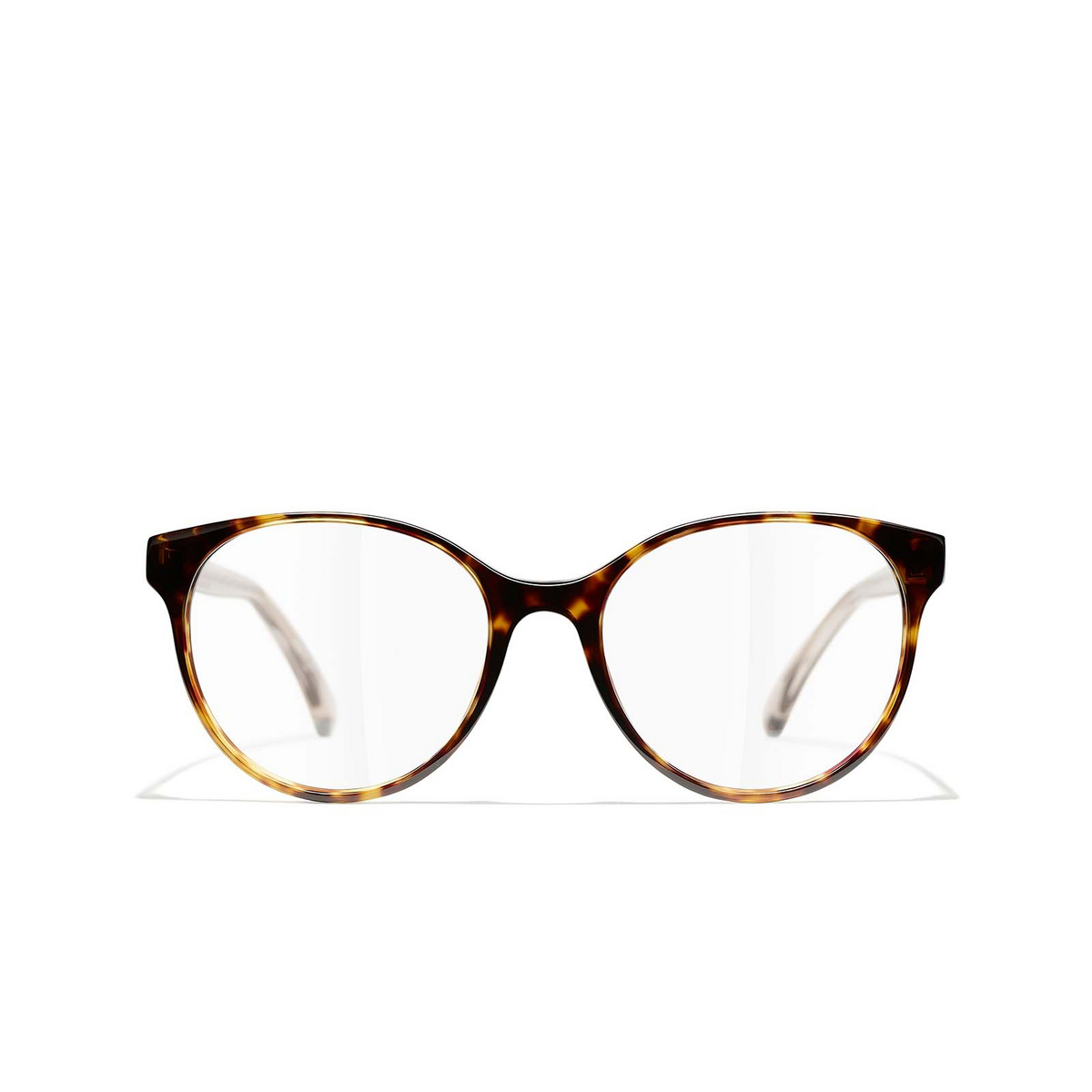 CHANEL pantos Eyeglasses C714 Dark Tortoise - front view