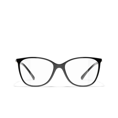 CHANEL pantos Eyeglasses C622 black - front view