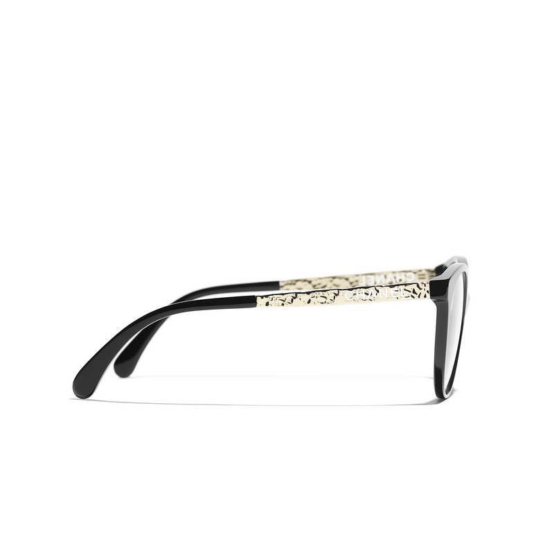 CHANEL pantos Eyeglasses C622 black & gold