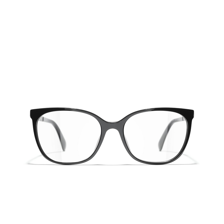 CHANEL square Eyeglasses C501 black