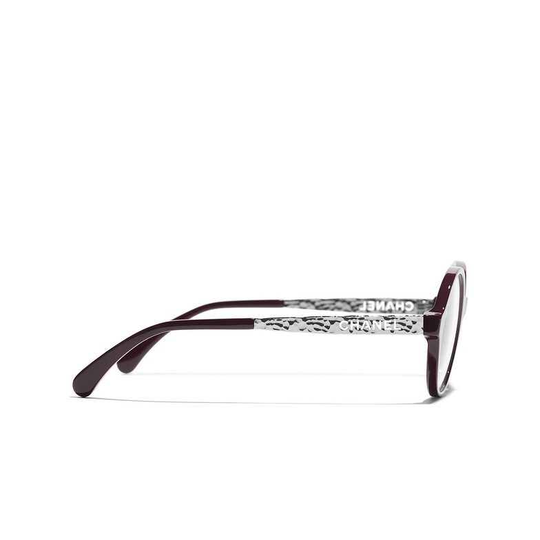 Optiques rondes CHANEL 1448 red & dark silver