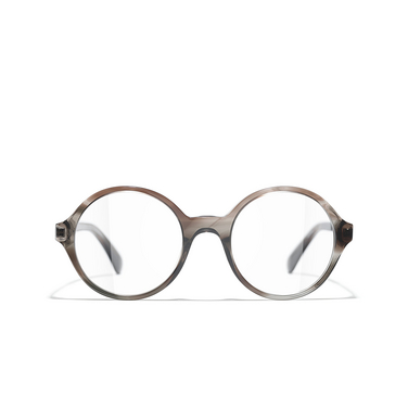 Pre-owned Chanel Womens Brown Round Eyeglasses