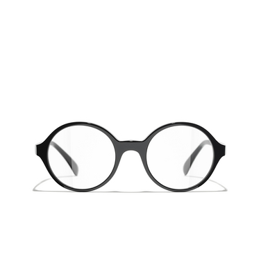 CHANEL round Eyeglasses C501 black - front view