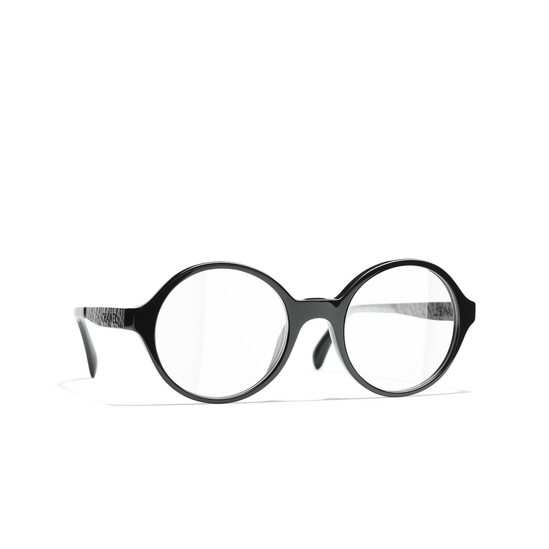 CHANEL round Eyeglasses C888 black