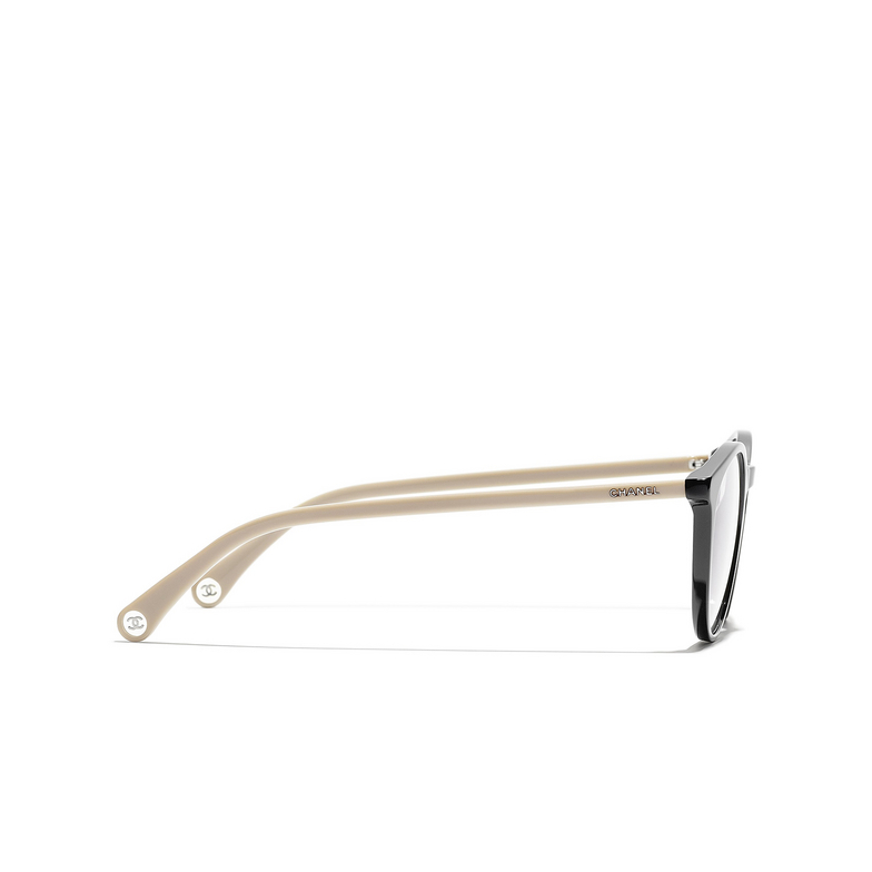 CHANEL pantos Eyeglasses C942 black & beige