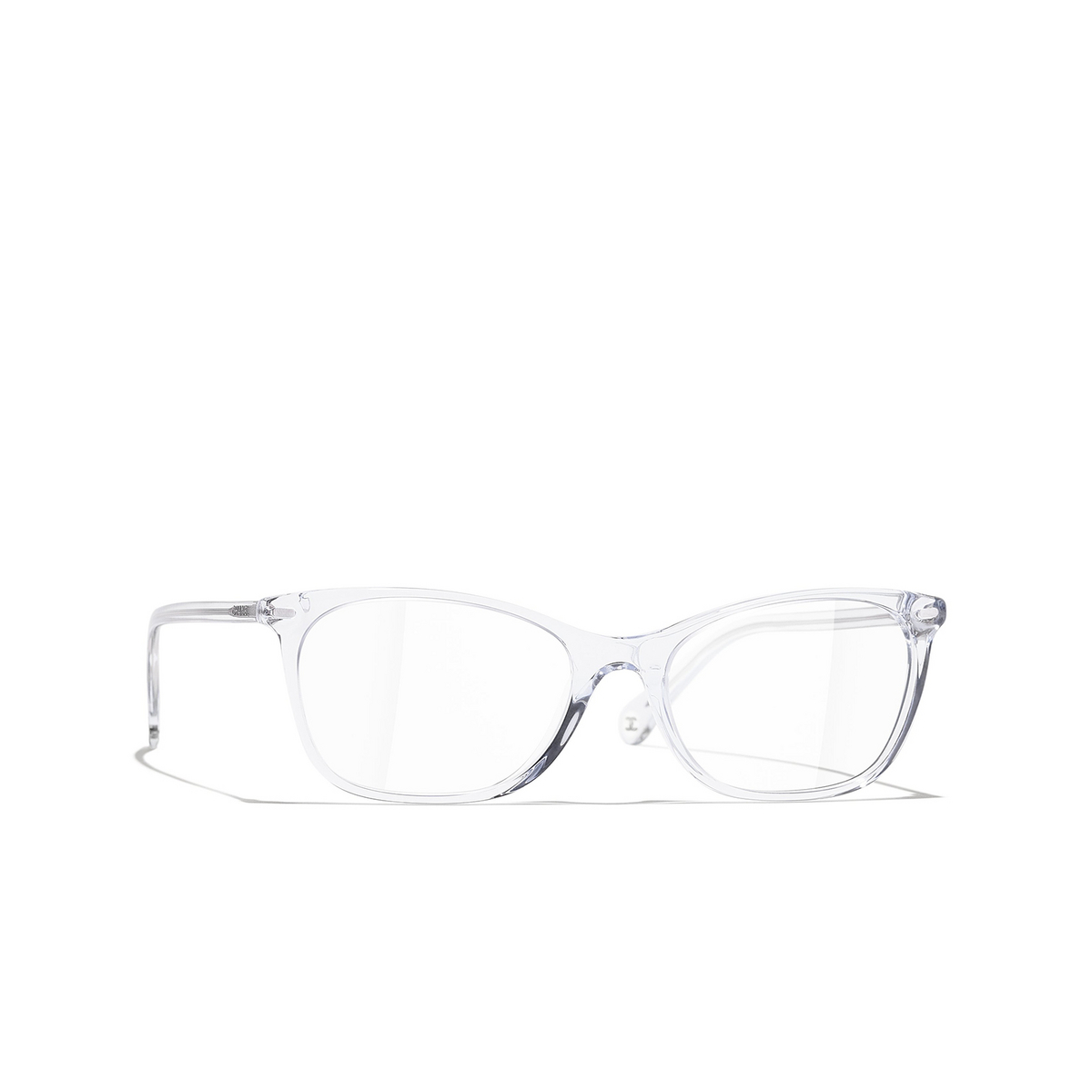 CHANEL rectangle Eyeglasses C660 Transparent - three-quarters view