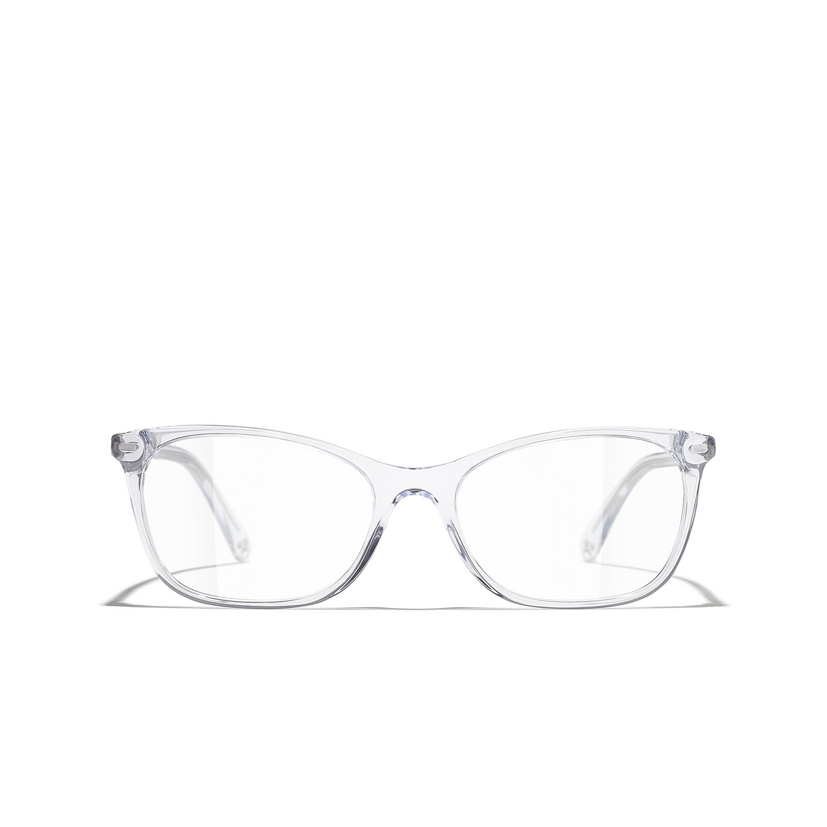 CHANEL rectangle Eyeglasses C660 Transparent - front view
