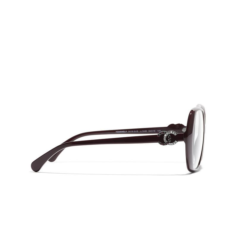CHANEL square Eyeglasses 1448 black