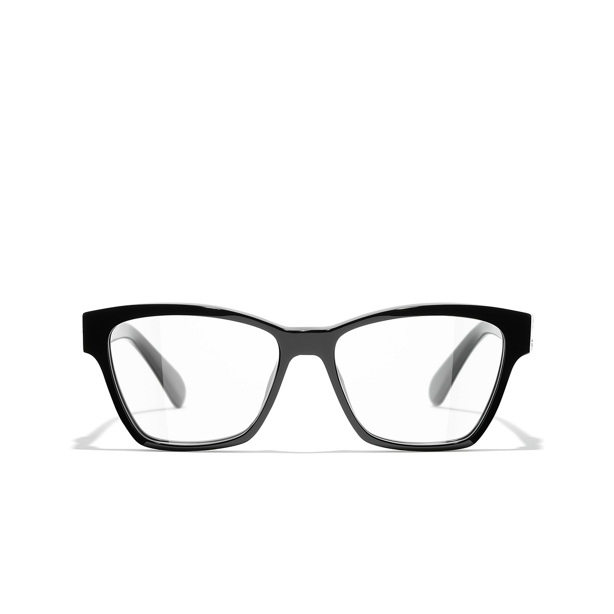 CHANEL cateye Eyeglasses C501 Black - front view