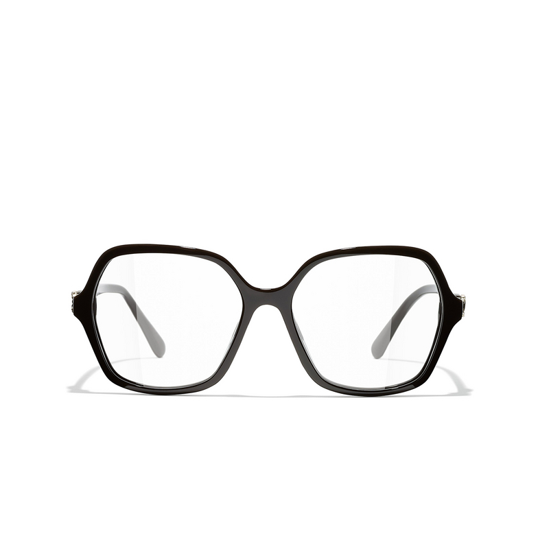 CHANEL square Eyeglasses 1460 brown