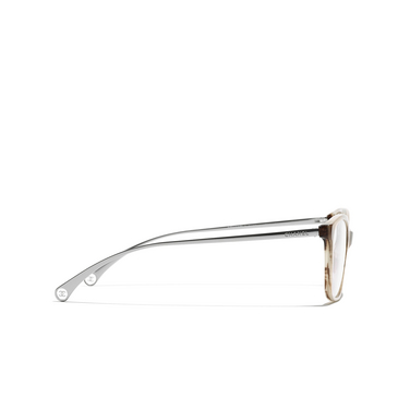 Chanel - Rectangular Eyeglasses - Transparent Brown - Chanel