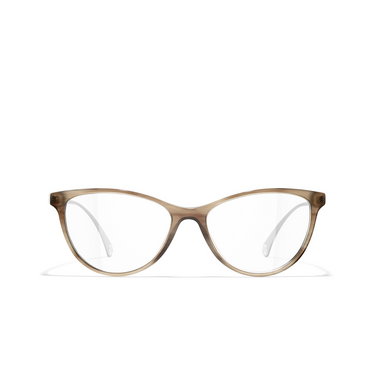 CHANEL cateye Eyeglasses 1700 brown - front view