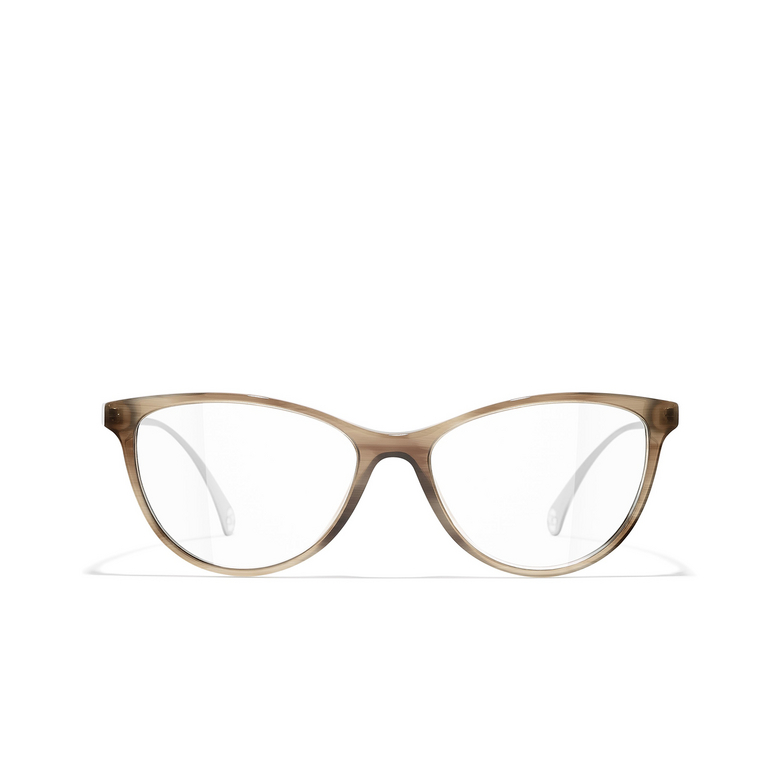 CHANEL cateye Eyeglasses 1700 brown