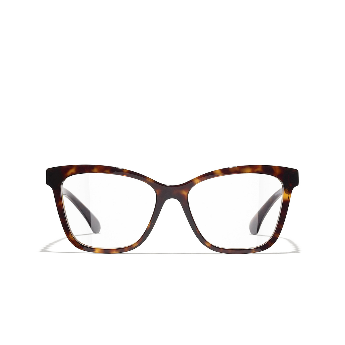 CHANEL square Eyeglasses C714 Dark Tortoise