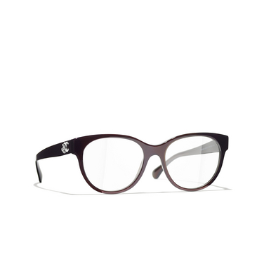 CHANEL butterfly Eyeglasses 1705 red