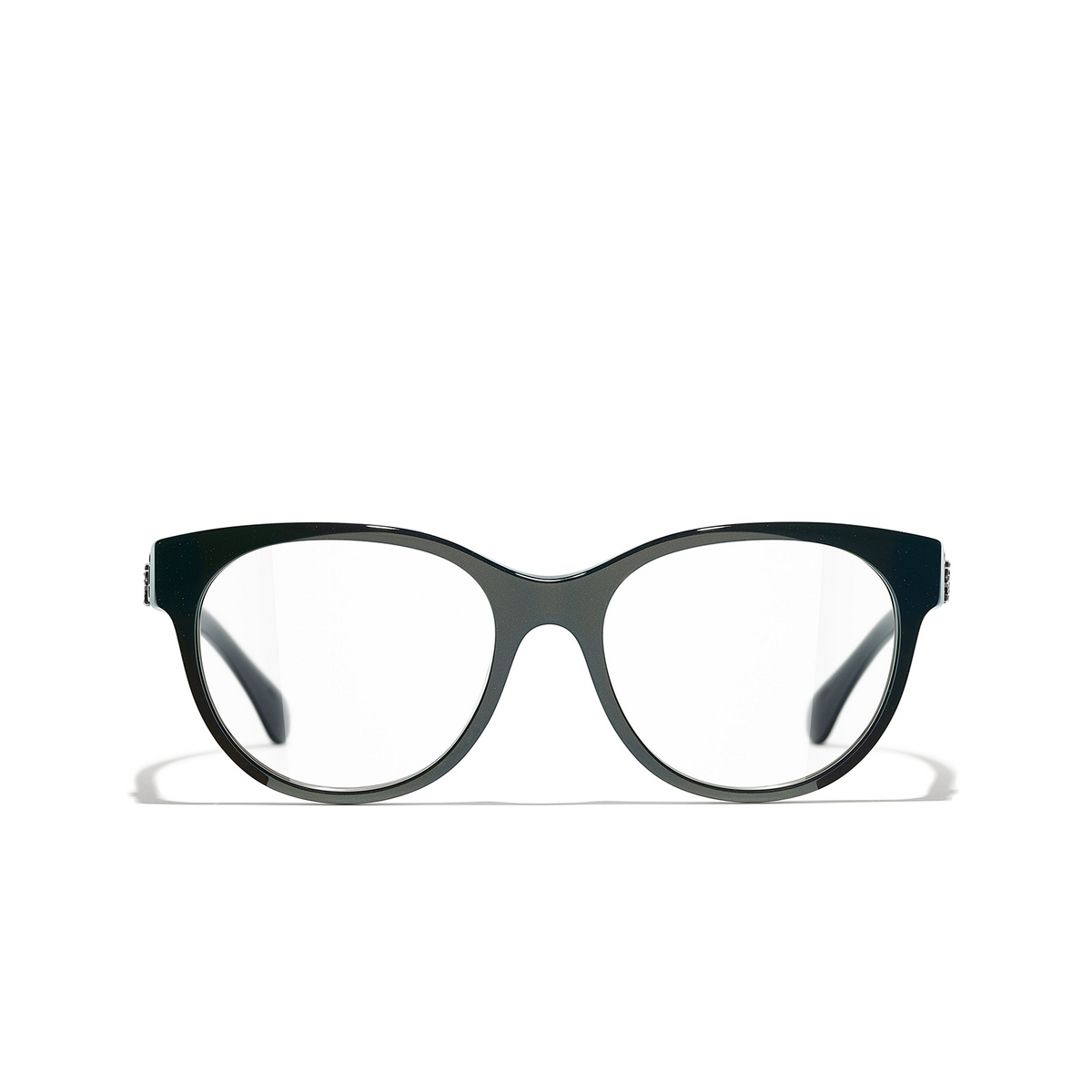 CHANEL butterfly Eyeglasses 1707 Green - front view