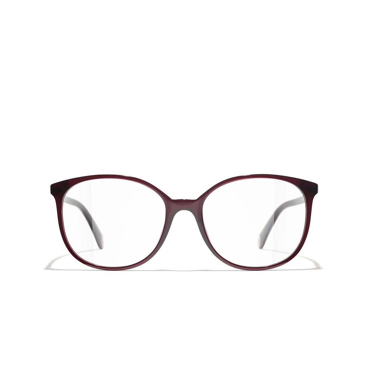 CHANEL pantos Eyeglasses 1673 Red - front view