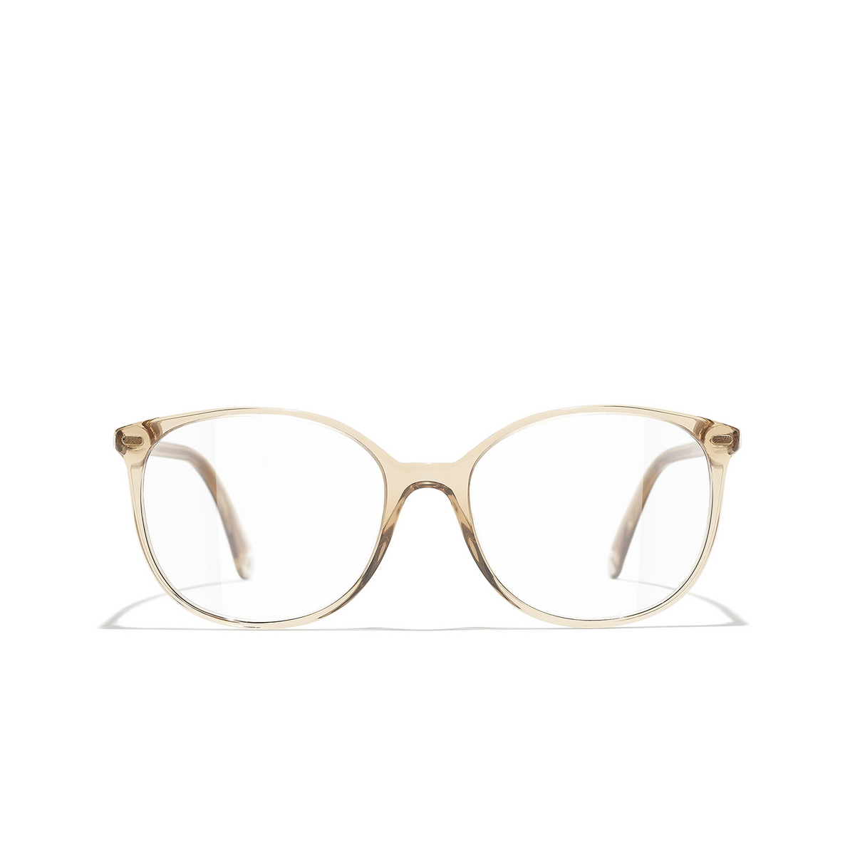CHANEL pantos Eyeglasses 1708 Transparent Yellow - front view