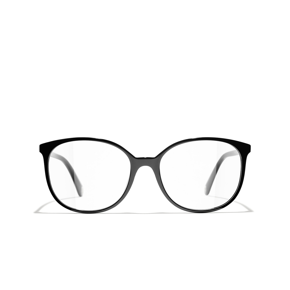 CHANEL pantos Eyeglasses C501 Black - front view