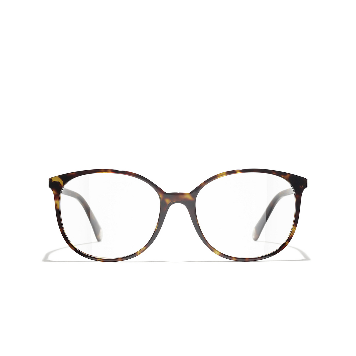 CHANEL pantos Eyeglasses C714 Dark Tortoise - front view
