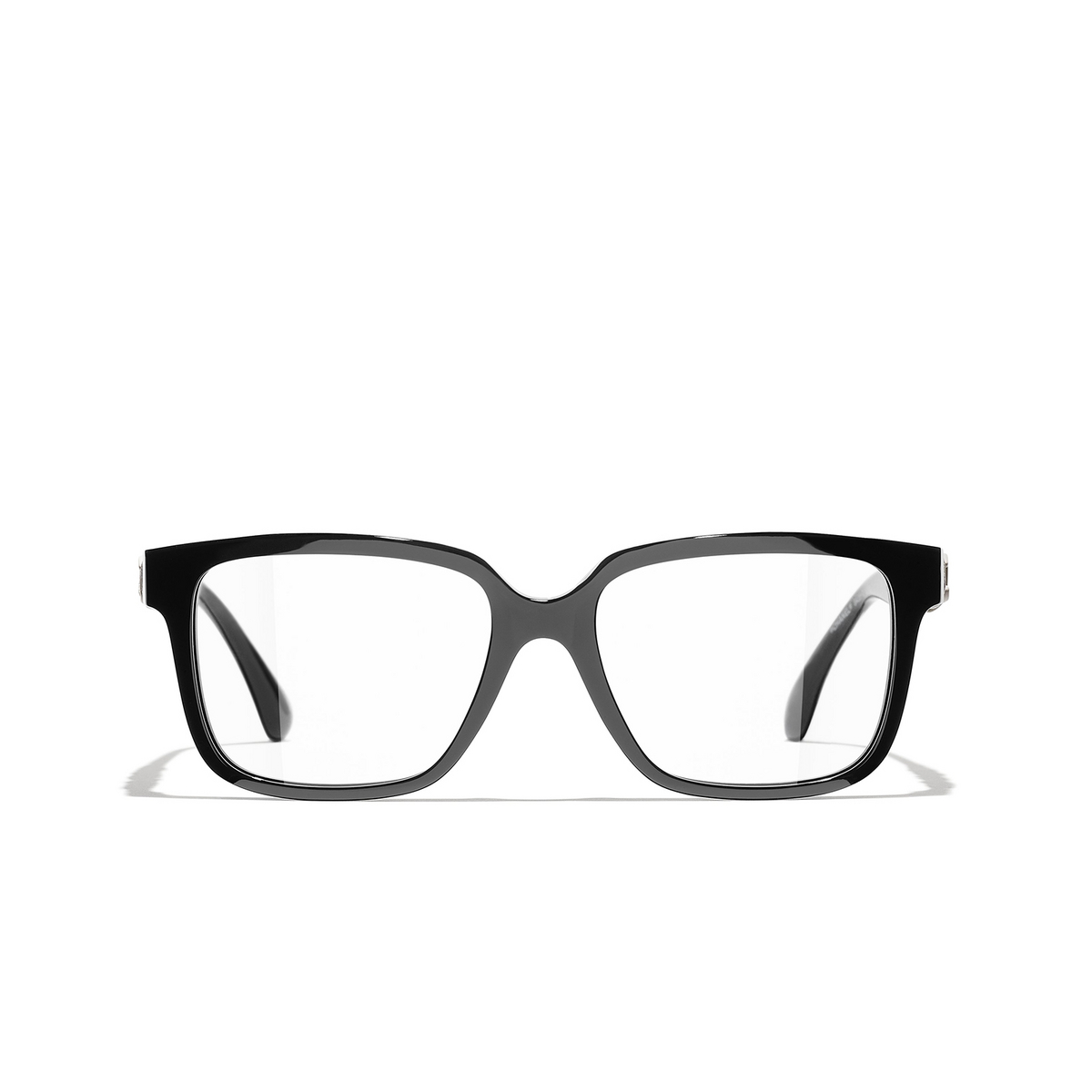 CHANEL square Eyeglasses 1082 Black & White - front view