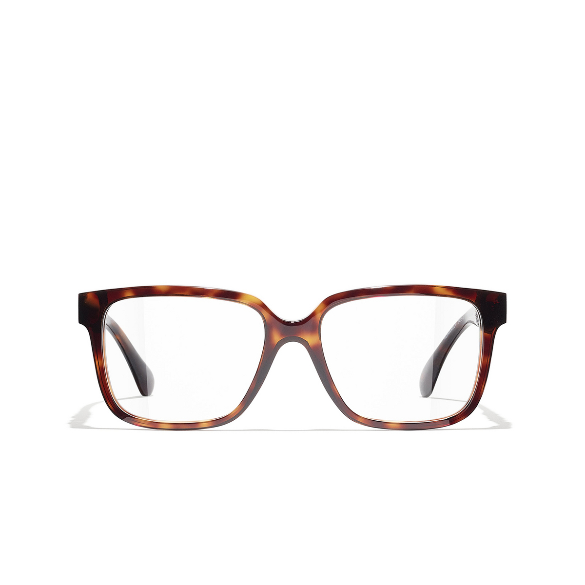 CHANEL square Eyeglasses 1164 Tortoise - front view