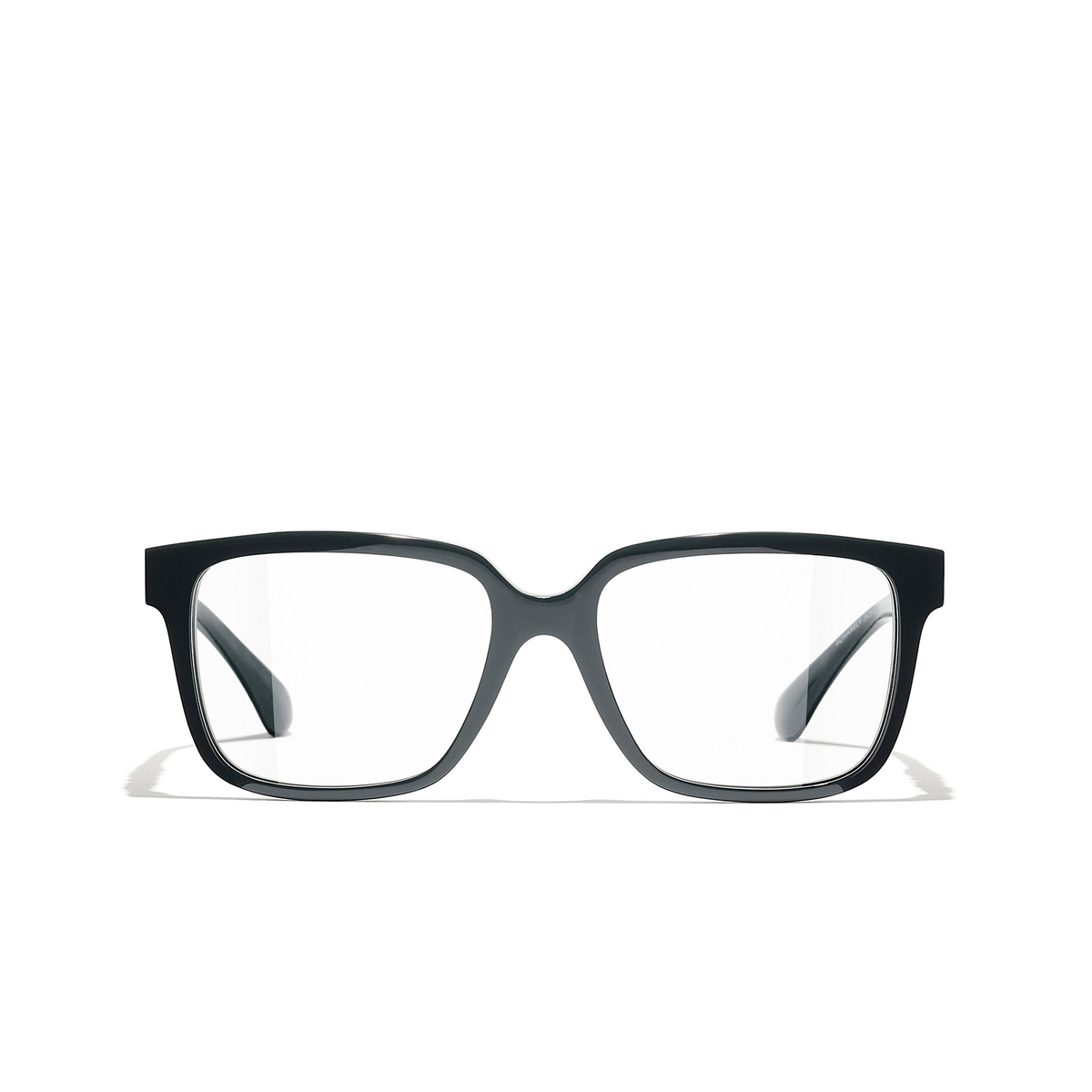 CHANEL square Eyeglasses 1459 Dark Green - front view
