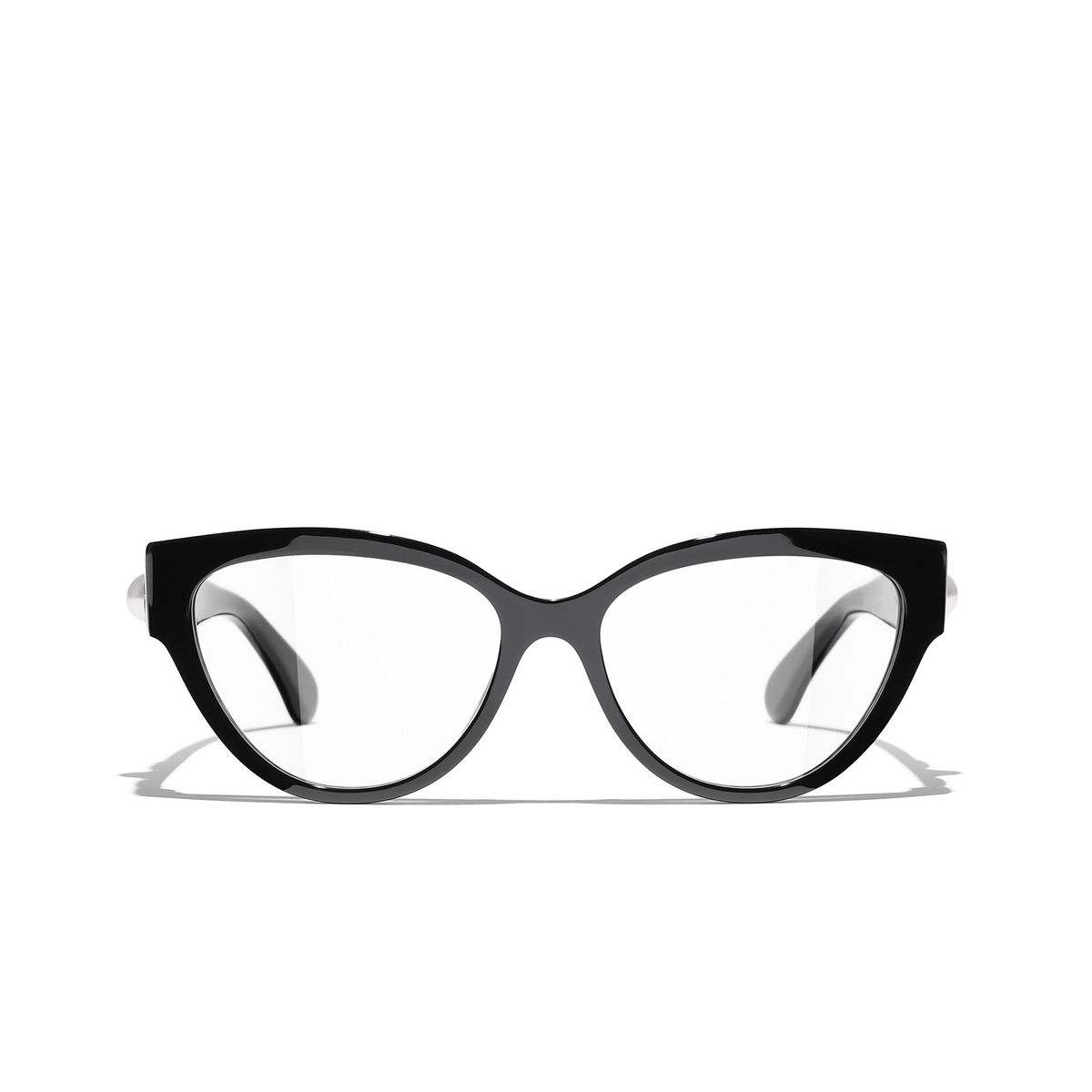 CHANEL cateye Eyeglasses C622 Black - front view