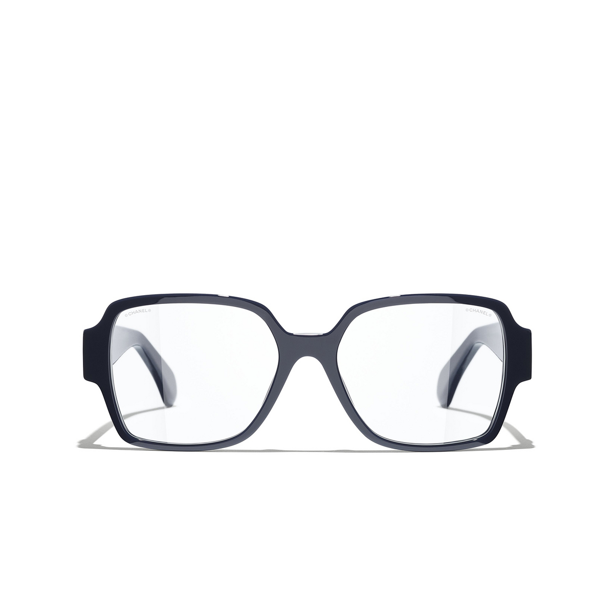 CHANEL square Eyeglasses 1643 Blue - front view