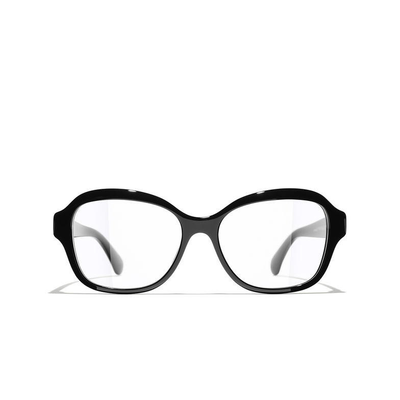 CHANEL square Eyeglasses C888 black