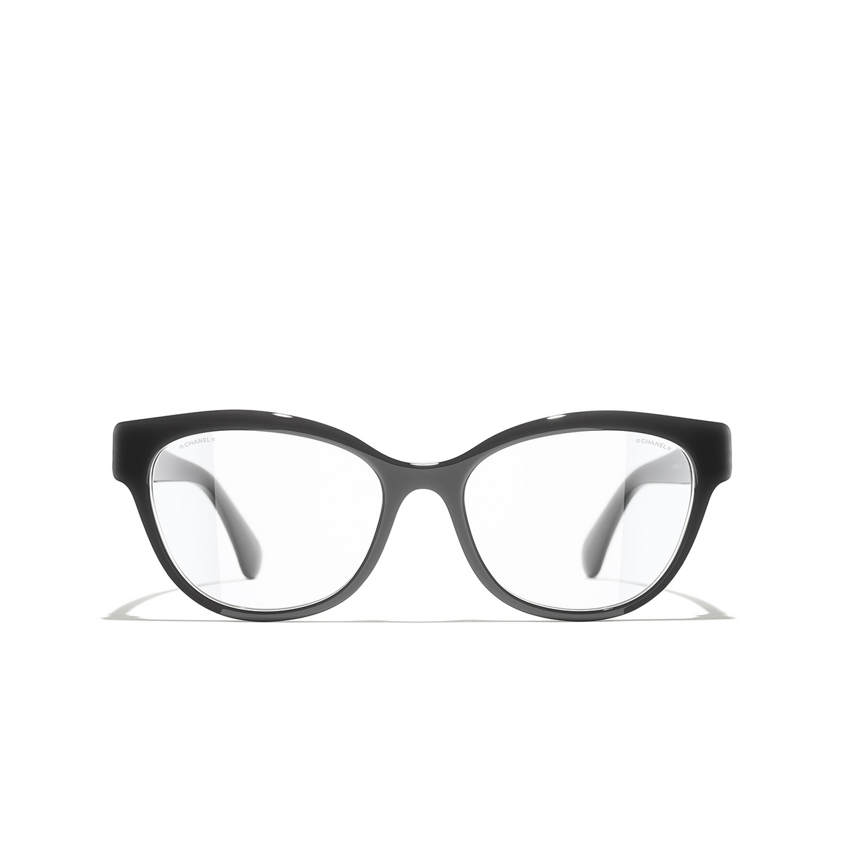 CHANEL butterfly Eyeglasses 1716 Dark Grey - front view