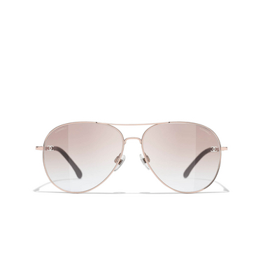 CHANEL pilotensonnenbrille C11713 pink gold - Vorderansicht