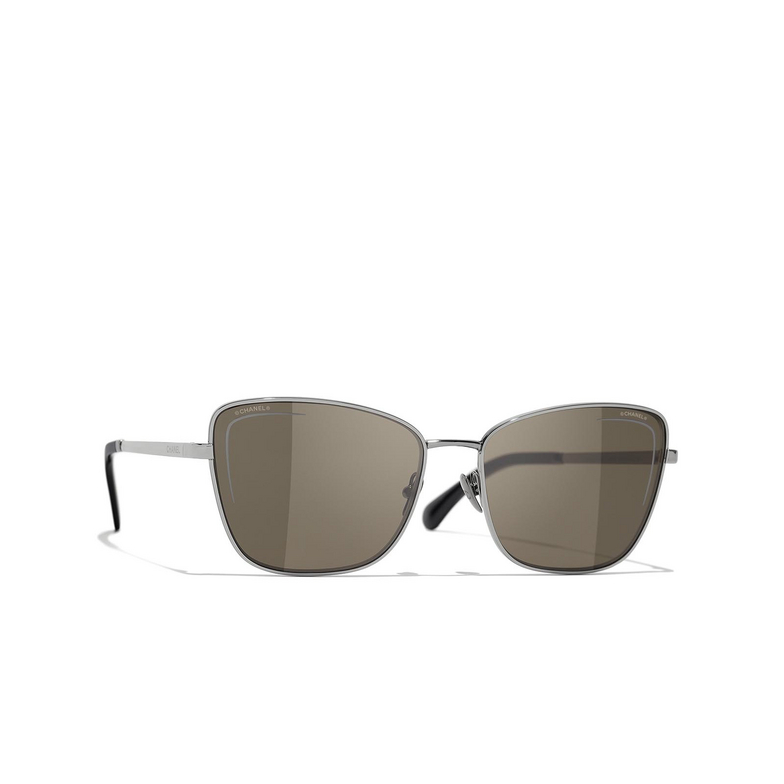CHANEL cateye Sunglasses C108/3 dark silver