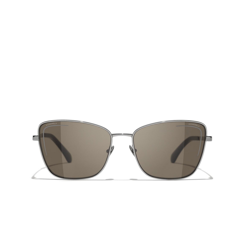 CHANEL cateye Sunglasses C108/3 dark silver