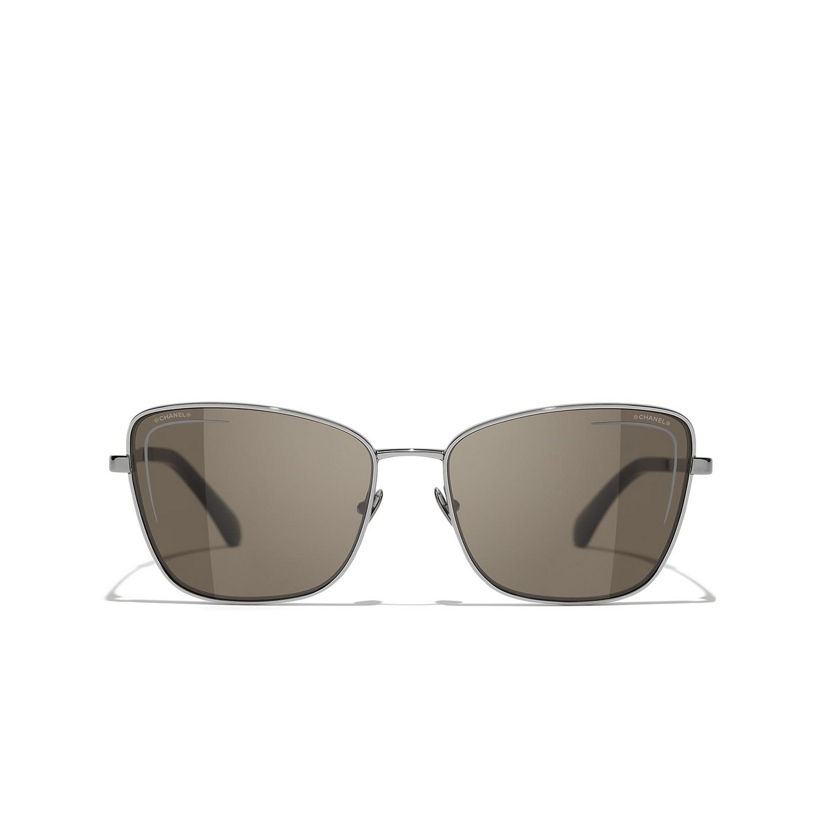 CHANEL cateye Sunglasses C108/3 Dark Silver - front view
